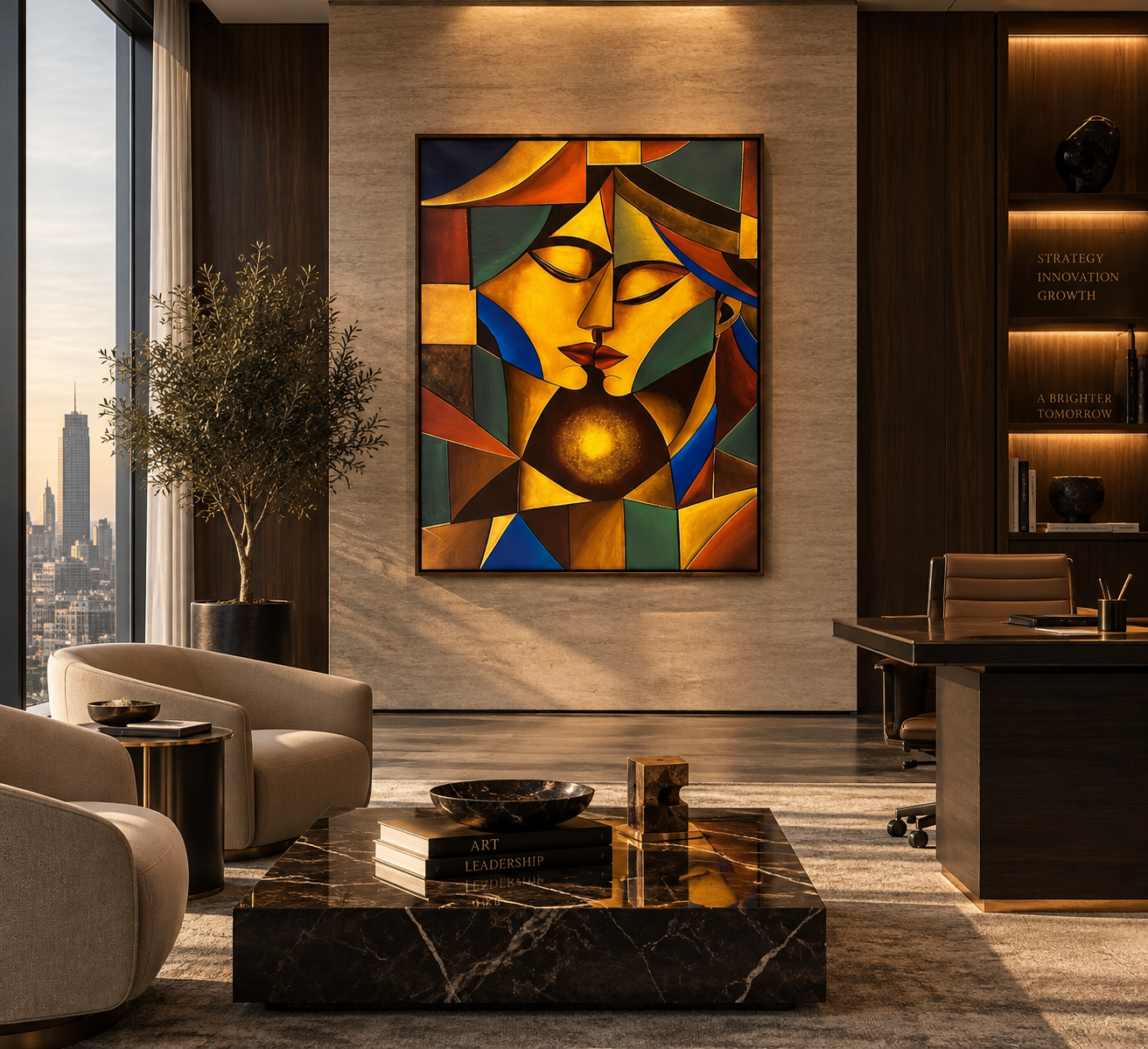 Twin flame, 2025 — Acrylic on canvas by Asal Ravan